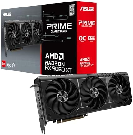 ASUS Dual Radeon RX 9060 XT 16GB GDDR6 Graphics Card  AMD  for Desktop  PCIe 5 0  HDMI 2 1b  DisplayPort 2 1a  2 5 Slot  Axial tech Fan  0dB Technology  and More 