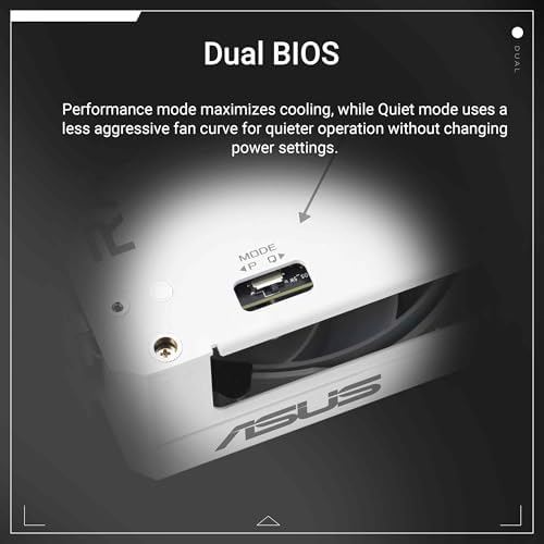 ASUS Dual Radeon RX 9060 XT 16GB GDDR6 White Edition Graphics Card  AMD   PCIe 5 0  HDMI 2 1b  DisplayPort 2 1a  2 5 Slot  Axial tech Fan  0dB Technology  and More 