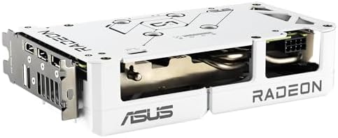 ASUS Dual Radeon RX 9060 XT 16GB GDDR6 White Edition Graphics Card  AMD   PCIe 5 0  HDMI 2 1b  DisplayPort 2 1a  2 5 Slot  Axial tech Fan  0dB Technology  and More 