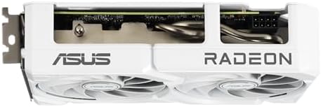 ASUS Dual Radeon RX 9060 XT 16GB GDDR6 White Edition Graphics Card  AMD   PCIe 5 0  HDMI 2 1b  DisplayPort 2 1a  2 5 Slot  Axial tech Fan  0dB Technology  and More 