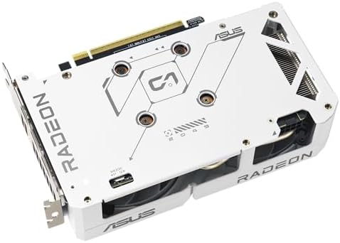 ASUS Dual Radeon RX 9060 XT 16GB GDDR6 White Edition Graphics Card  AMD   PCIe 5 0  HDMI 2 1b  DisplayPort 2 1a  2 5 Slot  Axial tech Fan  0dB Technology  and More 