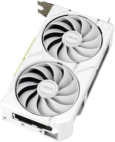 ASUS Dual Radeon RX 9060 XT 16GB GDDR6 White Edition Graphics Card  AMD   PCIe 5 0  HDMI 2 1b  DisplayPort 2 1a  2 5 Slot  Axial tech Fan  0dB Technology  and More 