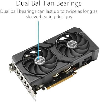 ASUS Dual Radeon  RX 9060 XT 16GB GDDR6 Graphics Card  PCIe 5 0  HDMI 2 1b  DisplayPort 2 1a  2 5 Slot Design  Axial tech Fan Design  0dB Technology  and More 