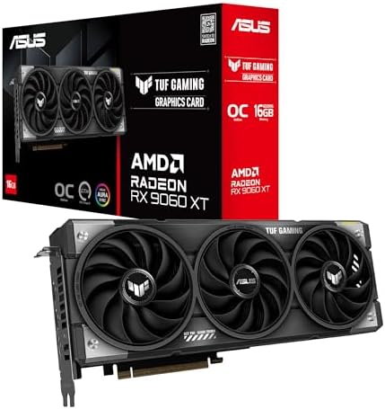 ASUS Dual Radeon  RX 9060 XT 8GB GDDR6 Graphics Card  PCIe 5 0  HDMI 2 1b  DisplayPort 2 1a  2 5 Slot Design  Axial tech Fan Design  0dB Technology  and More 