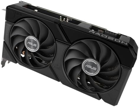 ASUS Dual Radeon  RX 9060 XT 16GB GDDR6 Graphics Card  PCIe 5 0  HDMI 2 1b  DisplayPort 2 1a  2 5 Slot Design  Axial tech Fan Design  0dB Technology  and More