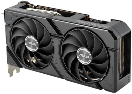 ASUS Dual Radeon  RX 7600 EVO OC Edition 8GB GDDR6  PCIe  4 0  8 GB GDDR6  HDMI  2 1  DisplayPort  1 4a  2 5 Slot Design  Axial tech Fans  GPU Tweak III 