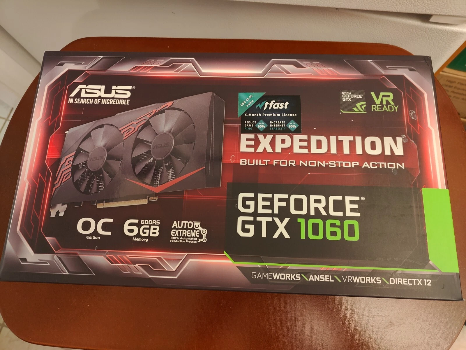 ASUS Expedition GeForce GTX 1060 6GB GDDR5 PCIe Graphics Card