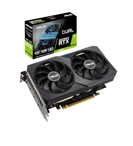ASUS Gaming Graphics Card   GeForce Dual RTX 3060  12GB GDDR6  RGB  LHR  Ray Tracing  DLSS