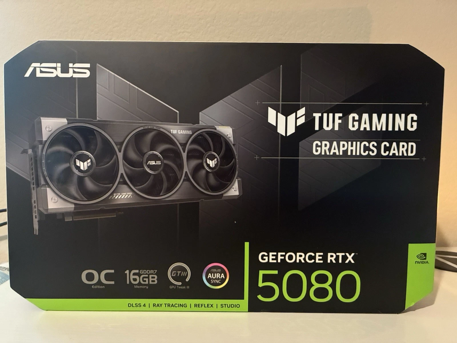 ASUS NVIDIA GeForce RTX 5080 TUF Gaming OC Edition Graphics Card