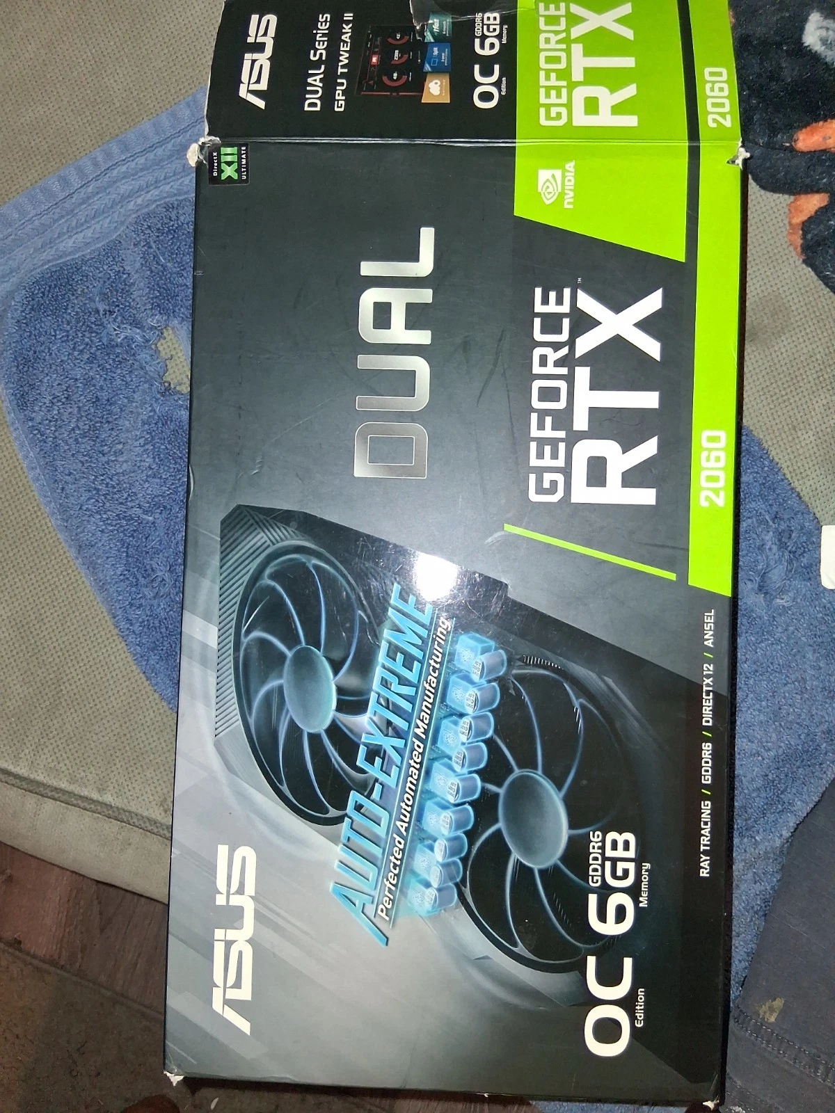 ASUS NVIDIA RTX 2060 6GB GDDR6 Graphics Card DUALRTX2060O6GEVO USED Tested