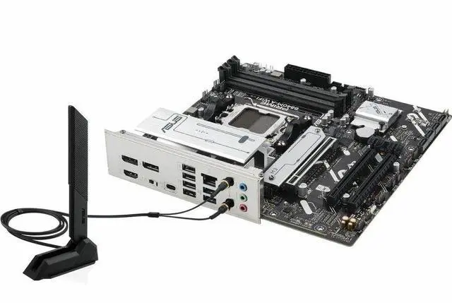 ASUS PRIME B840M A WIFI CSM AMD AM5 B840 mATX motherboard  Advanced AI Ready  DDR5  PCIe 4 0 Ready  three M 2 slots  Wi Fi 6E  2 5Gb LAN  DisplayPort  HDMI  USB 5Gbps Type C  BIOS FlashBack  Aura