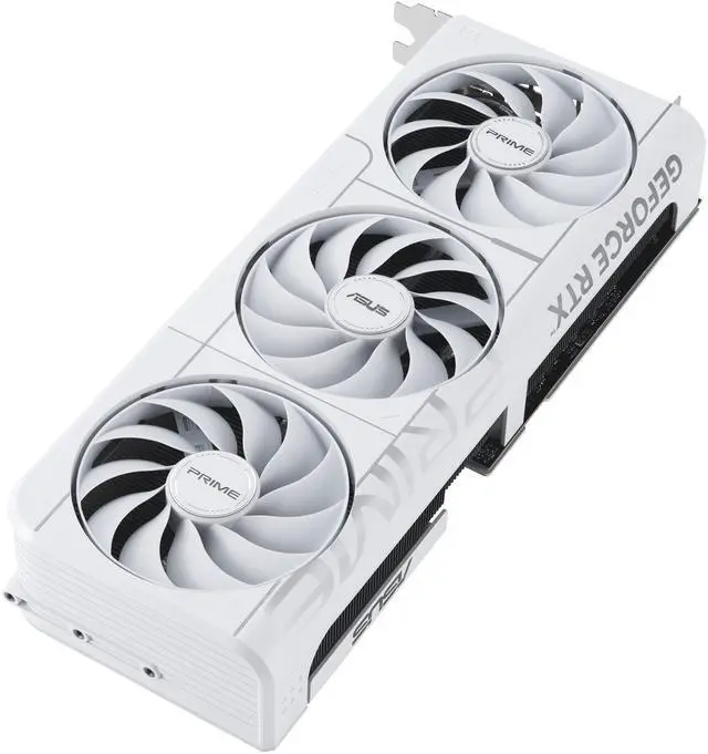 ASUS PRIME GeForce RTX 5070 12GB GDDR7 PCI Express 5 0 x16 ATX Graphics Card DLSS 4 0 PRIME RTX5070 O12G WHITE