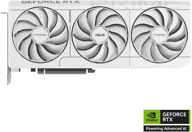ASUS PRIME GeForce RTX 5070 12GB GDDR7 PCI Express 5 0 x16 ATX Graphics Card DLSS 4 0 PRIME RTX5070 O12G WHITE