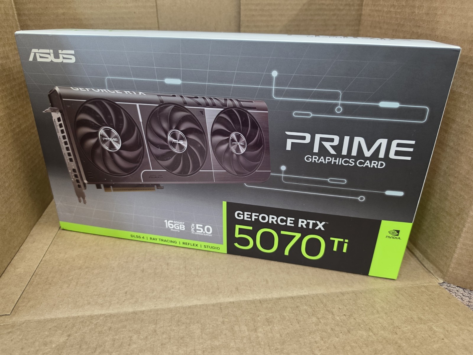ASUS PRIME GeForce RTX 5070 Ti 16GB GDDR7 Nvidia Graphics Card   Factory Sealed