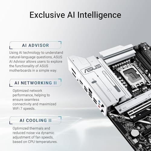 ASUS PRIME Z890 P WIFI Z890 LGA 1851 ATX motherboard  Intel  Core  Ultra Series 2 Ready  Advanced AI PC ready  14 1 1 2 power stage  DDR5  PCIe  5 0  Thunderbolt  4 USB Type C   4x M 2  Wi Fi 7  2 5Gb