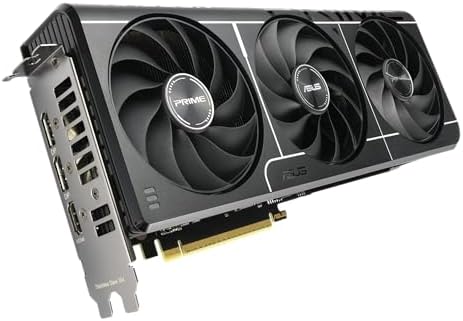ASUS Prime AMD Radeon RX 9060 XT 16GB GDDR6 OC Edition Graphics Card   PCIe 5 0  HDMI/DP 2 1  2 5 Slot Design  axial tech Fans  Dual Ball Fan Bearings  Dual BIOS  GPU Guard   3 Year Warranty