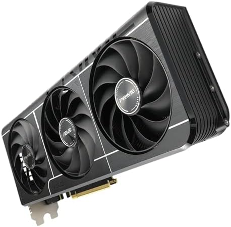 ASUS Prime AMD Radeon RX 9060 XT 16GB GDDR6 OC Edition Graphics Card   PCIe 5 0  HDMI/DP 2 1  2 5 Slot Design  axial tech Fans  Dual Ball Fan Bearings  Dual BIOS  GPU Guard   3 Year Warranty