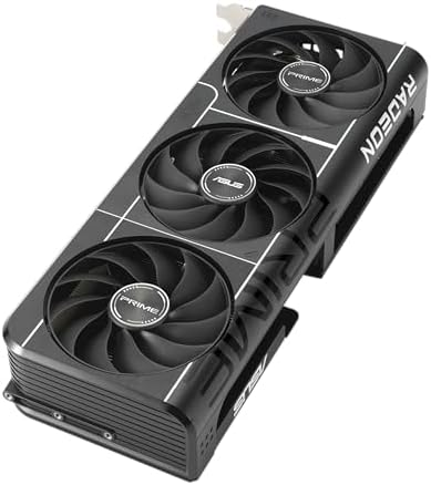 ASUS Prime AMD Radeon RX 9060 XT 16GB GDDR6 OC Edition Graphics Card   PCIe 5 0  HDMI/DP 2 1  2 5 Slot Design  axial tech Fans  Dual Ball Fan Bearings  Dual BIOS  GPU Guard   3 Year Warranty