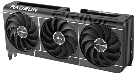 ASUS Prime AMD Radeon RX 9060 XT 16GB GDDR6 OC Edition Graphics Card   PCIe 5 0  HDMI/DP 2 1  2 5 Slot Design  axial tech Fans  Dual Ball Fan Bearings  Dual BIOS  GPU Guard   3 Year Warranty