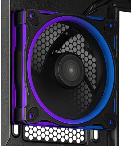ASUS Prime AP202 ARGB Black mATX pc case with Fully Tempered Curved Glass  Supports Graphics Cards up to 420mm Long  360mm Long radiators  Easy Detach Rail  Patented Slot Vent  3 Built in ARGB Fans