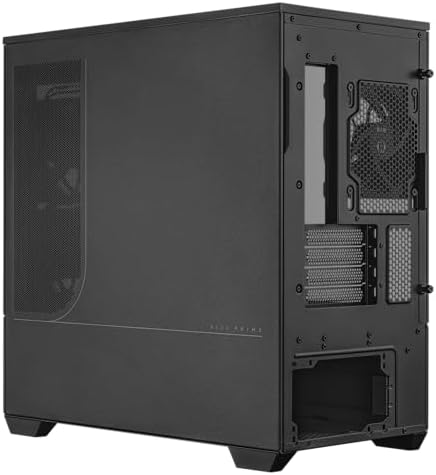 ASUS Prime AP202 ARGB Black mATX pc case with Fully Tempered Curved Glass  Supports Graphics Cards up to 420mm Long  360mm Long radiators  Easy Detach Rail  Patented Slot Vent  3 Built in ARGB Fans