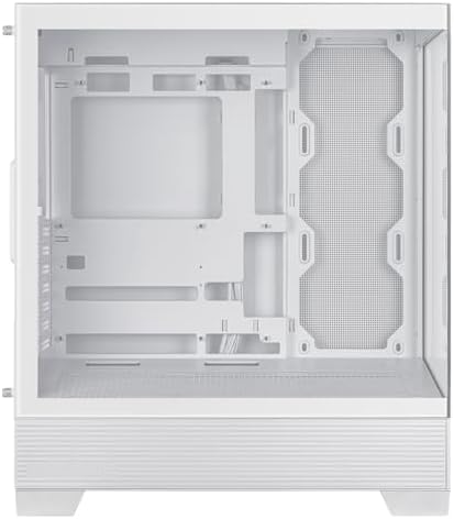 ASUS Prime AP202 ARGB Black mATX pc case with Fully Tempered Curved Glass  Supports Graphics Cards up to 420mm Long  360mm Long radiators  Easy Detach Rail  Patented Slot Vent  3 Built in ARGB Fans