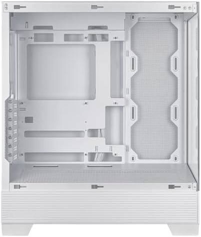 ASUS Prime AP202 ARGB Black mATX pc case with Fully Tempered Curved Glass  Supports Graphics Cards up to 420mm Long  360mm Long radiators  Easy Detach Rail  Patented Slot Vent  3 Built in ARGB Fans