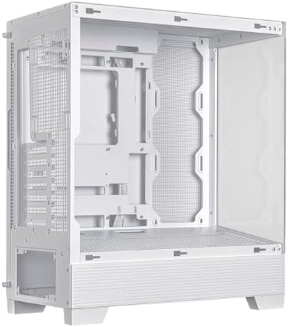 ASUS Prime AP202 ARGB Black mATX pc case with Fully Tempered Curved Glass  Supports Graphics Cards up to 420mm Long  360mm Long radiators  Easy Detach Rail  Patented Slot Vent  3 Built in ARGB Fans