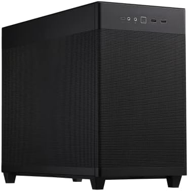 ASUS Prime AP202 ARGB Black mATX pc case with Fully Tempered Curved Glass  Supports Graphics Cards up to 420mm Long  360mm Long radiators  Easy Detach Rail  Patented Slot Vent  3 Built in ARGB Fans