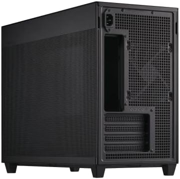 ASUS Prime AP202 ARGB Black mATX pc case with Fully Tempered Curved Glass  Supports Graphics Cards up to 420mm Long  360mm Long radiators  Easy Detach Rail  Patented Slot Vent  3 Built in ARGB Fans