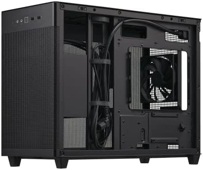 ASUS Prime AP202 ARGB Black mATX pc case with Fully Tempered Curved Glass  Supports Graphics Cards up to 420mm Long  360mm Long radiators  Easy Detach Rail  Patented Slot Vent  3 Built in ARGB Fans