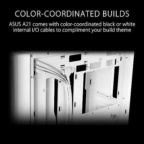 ASUS Prime AP202 ARGB Black mATX pc case with Fully Tempered Curved Glass  Supports Graphics Cards up to 420mm Long  360mm Long radiators  Easy Detach Rail  Patented Slot Vent  3 Built in ARGB Fans