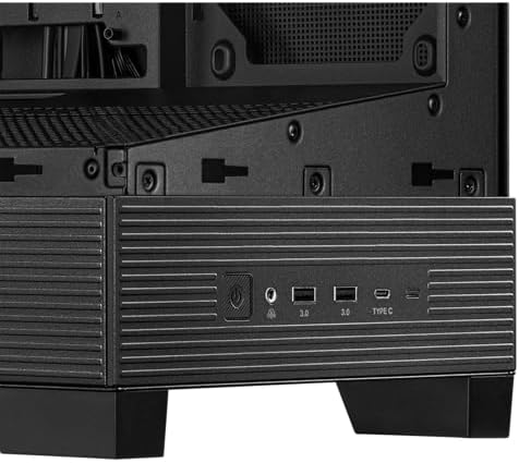 ASUS Prime AP202 ARGB Black mATX pc case with Fully Tempered Curved Glass  Supports Graphics Cards up to 420mm Long  360mm Long radiators  Easy Detach Rail  Patented Slot Vent  3 Built in ARGB Fans