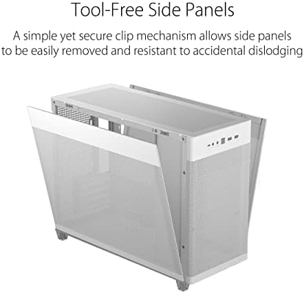 ASUS Prime AP202 ARGB Black mATX pc case with Fully Tempered Curved Glass  Supports Graphics Cards up to 420mm Long  360mm Long radiators  Easy Detach Rail  Patented Slot Vent  3 Built in ARGB Fans