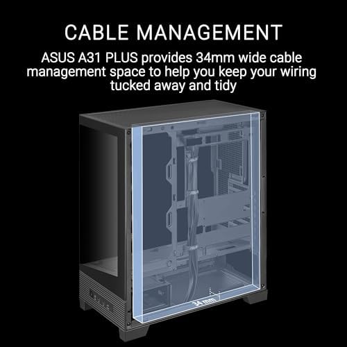 ASUS Prime AP202 ARGB Black mATX pc case with Fully Tempered Curved Glass  Supports Graphics Cards up to 420mm Long  360mm Long radiators  Easy Detach Rail  Patented Slot Vent  3 Built in ARGB Fans
