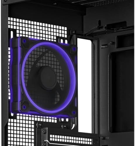 ASUS Prime AP202 ARGB Black mATX pc case with Fully Tempered Curved Glass  Supports Graphics Cards up to 420mm Long  360mm Long radiators  Easy Detach Rail  Patented Slot Vent  3 Built in ARGB Fans