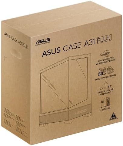 ASUS Prime AP202 ARGB Black mATX pc case with Fully Tempered Curved Glass  Supports Graphics Cards up to 420mm Long  360mm Long radiators  Easy Detach Rail  Patented Slot Vent  3 Built in ARGB Fans