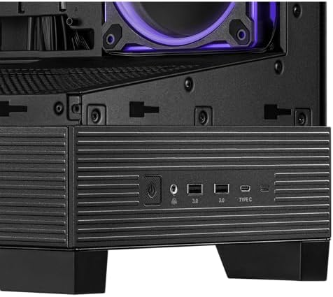 ASUS Prime AP202 ARGB Black mATX pc case with Fully Tempered Curved Glass  Supports Graphics Cards up to 420mm Long  360mm Long radiators  Easy Detach Rail  Patented Slot Vent  3 Built in ARGB Fans