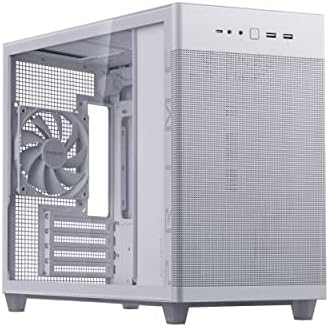 ASUS Prime AP202 ARGB Black mATX pc case with Fully Tempered Curved Glass  Supports Graphics Cards up to 420mm Long  360mm Long radiators  Easy Detach Rail  Patented Slot Vent  3 Built in ARGB Fans
