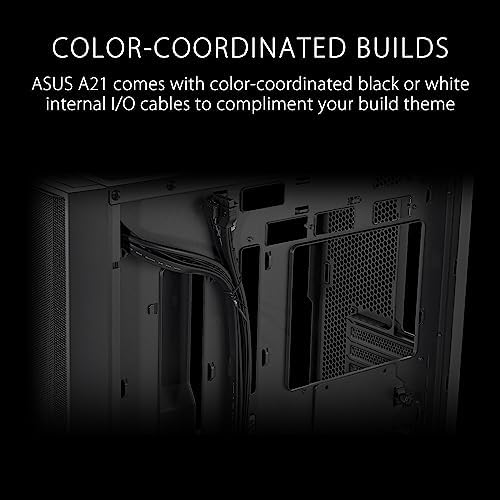 ASUS Prime AP202 ARGB Black mATX pc case with Fully Tempered Curved Glass  Supports Graphics Cards up to 420mm Long  360mm Long radiators  Easy Detach Rail  Patented Slot Vent  3 Built in ARGB Fans