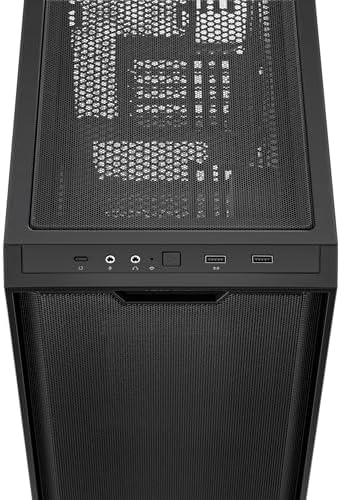 ASUS Prime AP202 ARGB Black mATX pc case with Fully Tempered Curved Glass  Supports Graphics Cards up to 420mm Long  360mm Long radiators  Easy Detach Rail  Patented Slot Vent  3 Built in ARGB Fans