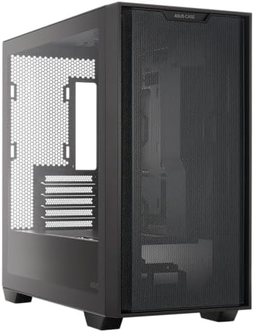 ASUS Prime AP202 ARGB Black mATX pc case with Fully Tempered Curved Glass  Supports Graphics Cards up to 420mm Long  360mm Long radiators  Easy Detach Rail  Patented Slot Vent  3 Built in ARGB Fans