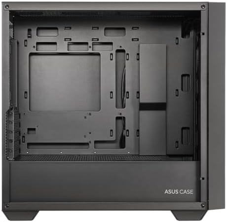 ASUS Prime AP202 ARGB Black mATX pc case with Fully Tempered Curved Glass  Supports Graphics Cards up to 420mm Long  360mm Long radiators  Easy Detach Rail  Patented Slot Vent  3 Built in ARGB Fans