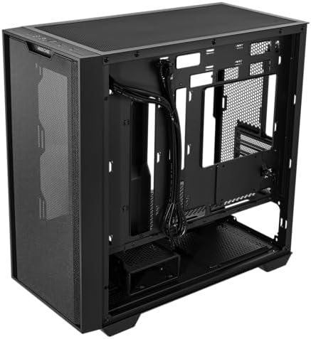 ASUS Prime AP202 ARGB Black mATX pc case with Fully Tempered Curved Glass  Supports Graphics Cards up to 420mm Long  360mm Long radiators  Easy Detach Rail  Patented Slot Vent  3 Built in ARGB Fans