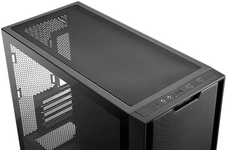 ASUS Prime AP202 ARGB Black mATX pc case with Fully Tempered Curved Glass  Supports Graphics Cards up to 420mm Long  360mm Long radiators  Easy Detach Rail  Patented Slot Vent  3 Built in ARGB Fans