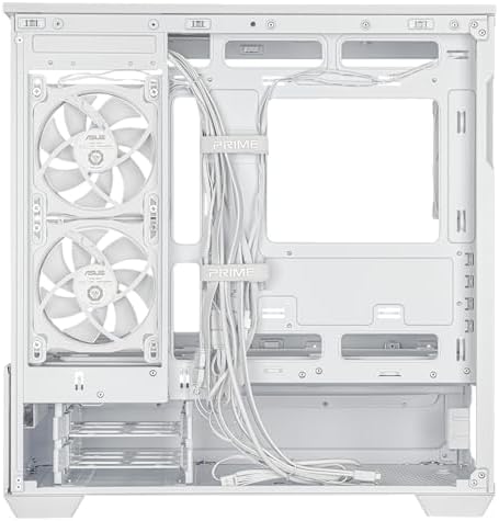 ASUS Prime AP202 ARGB Black mATX pc case with Fully Tempered Curved Glass  Supports Graphics Cards up to 420mm Long  360mm Long radiators  Easy Detach Rail  Patented Slot Vent  3 Built in ARGB Fans