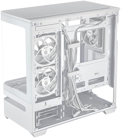 ASUS Prime AP202 ARGB Black mATX pc case with Fully Tempered Curved Glass  Supports Graphics Cards up to 420mm Long  360mm Long radiators  Easy Detach Rail  Patented Slot Vent  3 Built in ARGB Fans
