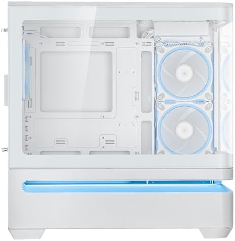 ASUS Prime AP202 ARGB Black mATX pc case with Fully Tempered Curved Glass  Supports Graphics Cards up to 420mm Long  360mm Long radiators  Easy Detach Rail  Patented Slot Vent  3 Built in ARGB Fans