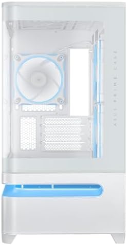 ASUS Prime AP202 ARGB Black mATX pc case with Fully Tempered Curved Glass  Supports Graphics Cards up to 420mm Long  360mm Long radiators  Easy Detach Rail  Patented Slot Vent  3 Built in ARGB Fans