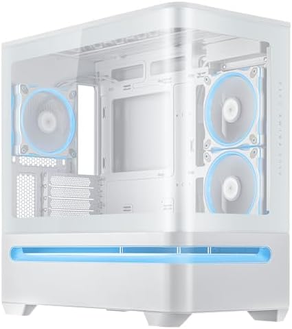 ASUS Prime AP202 ARGB Black mATX pc case with Fully Tempered Curved Glass  Supports Graphics Cards up to 420mm Long  360mm Long radiators  Easy Detach Rail  Patented Slot Vent  3 Built in ARGB Fans